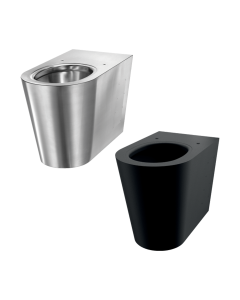 Delabie S21P Stainless Steel Vandal Proof Back to Wall Toilet