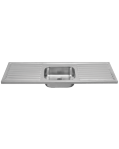 KWC DVS Lab Sink with Central Bowl and Double Drainer | Commercial Washrooms