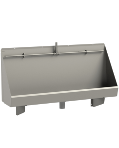 KWC DVS Centinel Wall Hung Stainless Steel Urinal Trough (Exposed Cistern)  | Commercial Washrooms