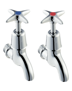 KWC DVS Bib Tap Cold Chrome Plated Brass 13mm