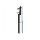 Aluminium Height Adjustable Cubicle Support Leg - Round - 18-21mm