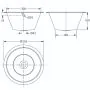 KWC DVS Round Inset Stainless Steel Sink Bowl 305/380/432mm Wide thumbnail