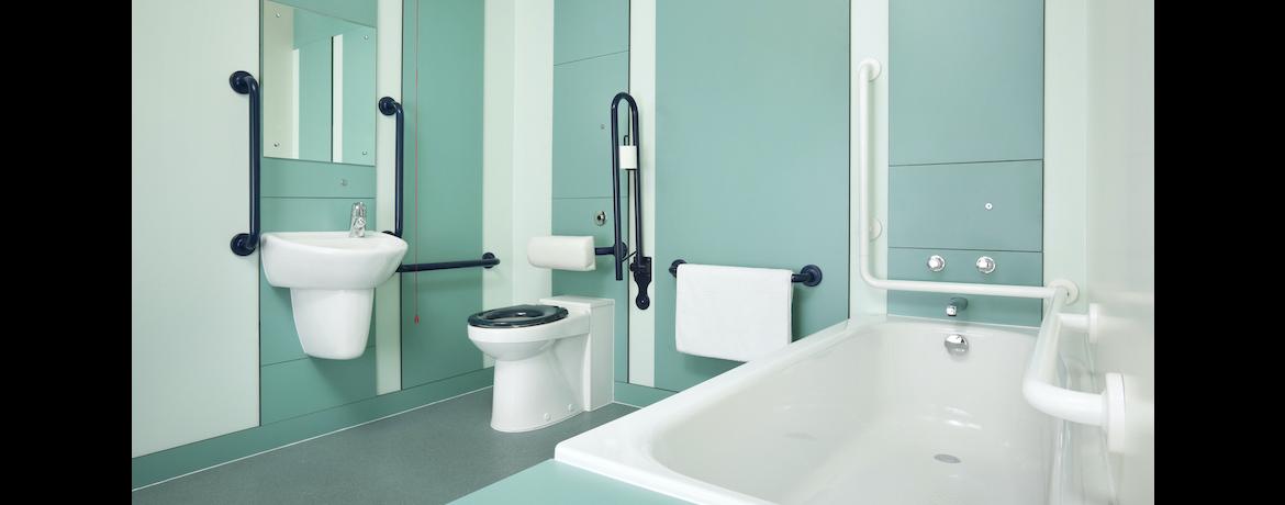 What are the dimensions of a disabled bathroom?