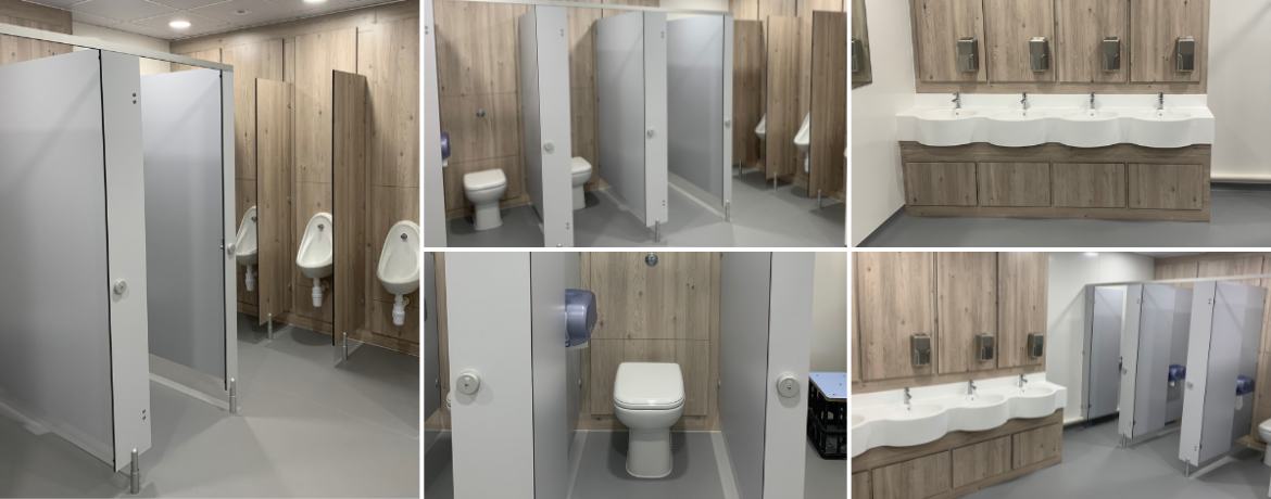 Gooch & Housego Manufacturing Facility Washrooms – Case Study