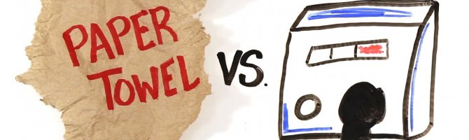 Washroom decisions: Hand dryer or paper towels?