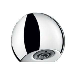 Delabie Round Fixed Shower Head with Adjustable Nozzle