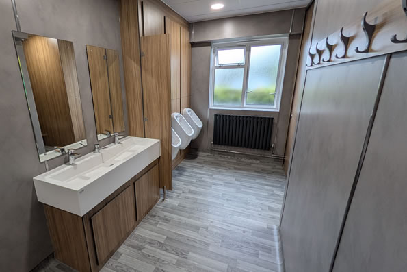 Urban Marble Finish Altro Bournemouth School For Girls - Faculty Toilet Refurbishment: Case Study
