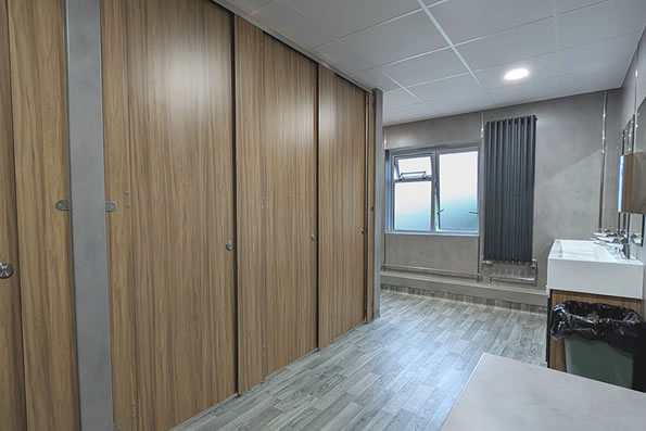 Floor to Ceiling Cubicles Bournemouth School For Girls - Faculty Toilet Refurbishment: Case Study