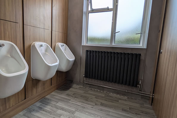 RAK Series 600 urinals with concealed traps