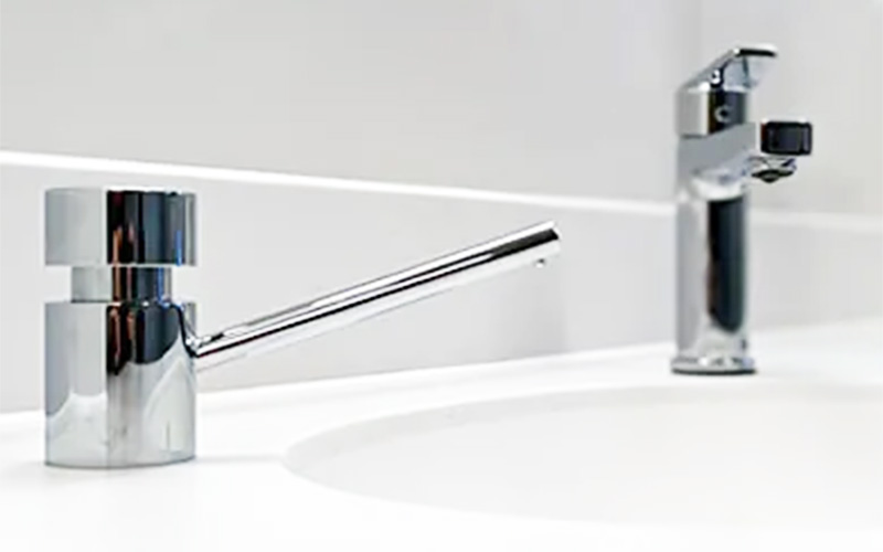 Ashley Wood Golf Club Ladies Changing Rooms - Taps and Soap Dispensers