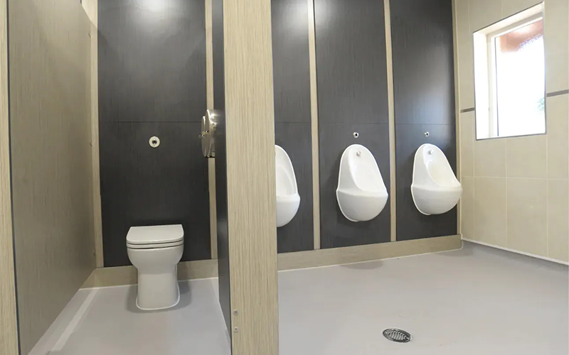 Cofton Holiday Park Shower Room Refurbishment - Urinals and Toilets