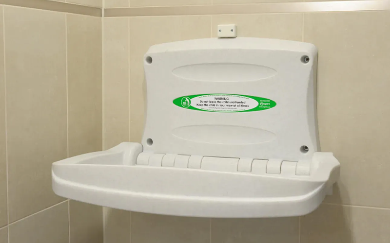 Cofton Holiday Park Shower Room Refurbishment - Baby Changing Unit