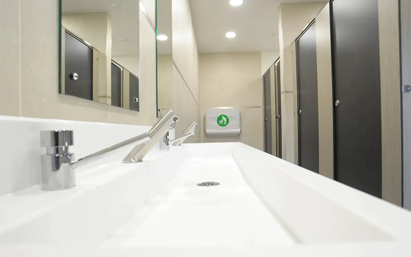 Cofton Holiday Park Shower Room Refurbishment - Wash Trough