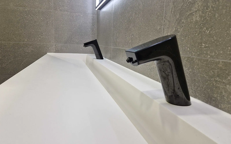 Executive toilet facilities at Commercial Washroom - Sensor Taps