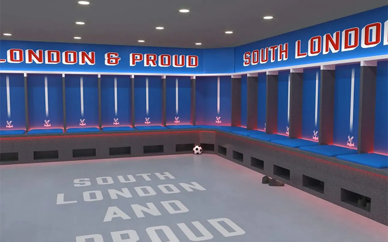 Crystal Palace Football Club Changing Rooms - CGI Drawings