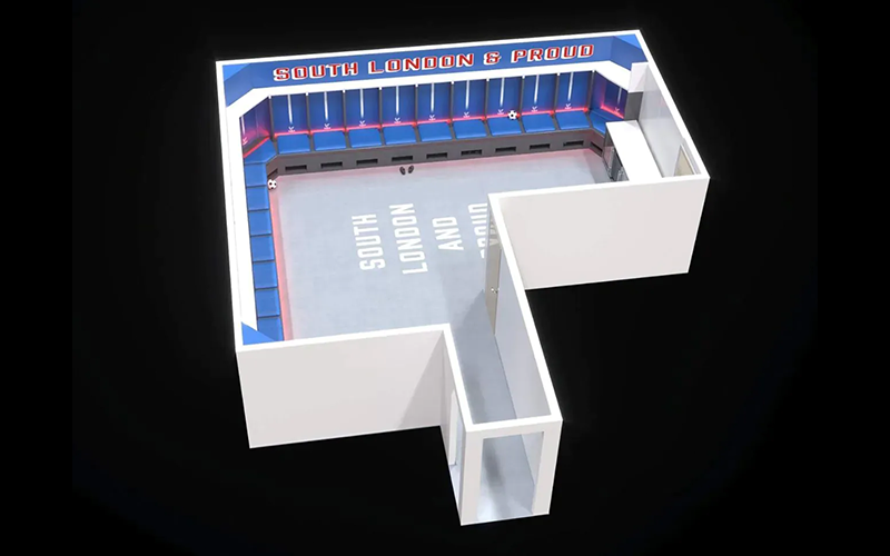 Crystal Palace Football Club Changing Rooms - CGI Drawings