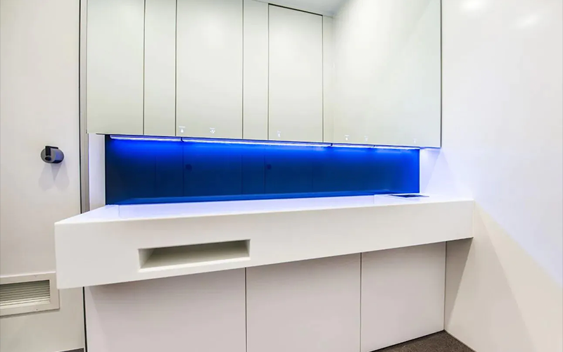 Executive Washroom Refurbishment London - Wash Trough