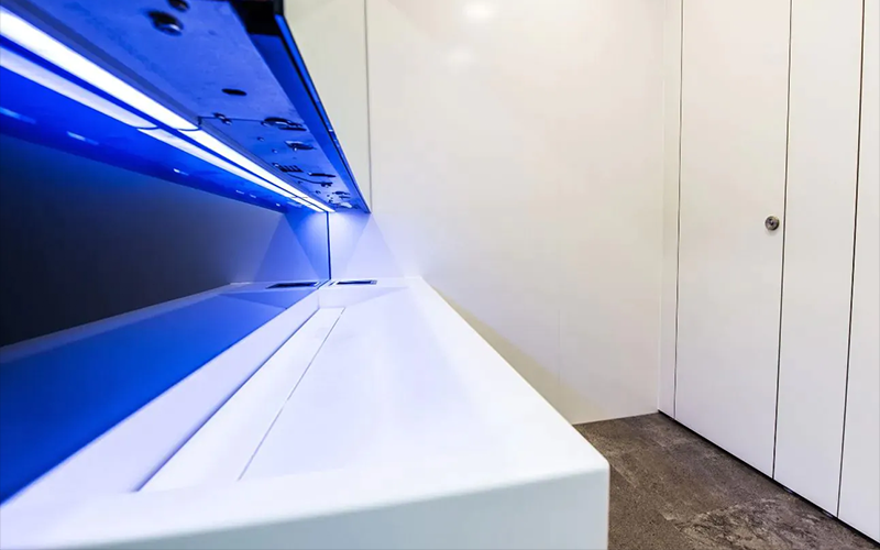 Executive Washroom Refurbishment London - Wash Trough