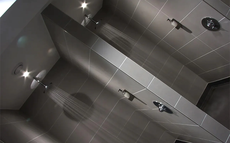 Ferndown Golf Club Changing Room Design - Showers