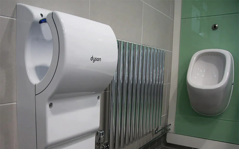 Ferndown Golf Club Changing Room Design - Dyson Hand Dryer