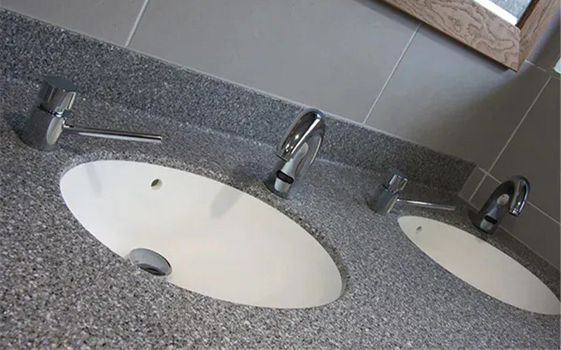 Ferndown Golf Club Changing Room Design - Inset Basins