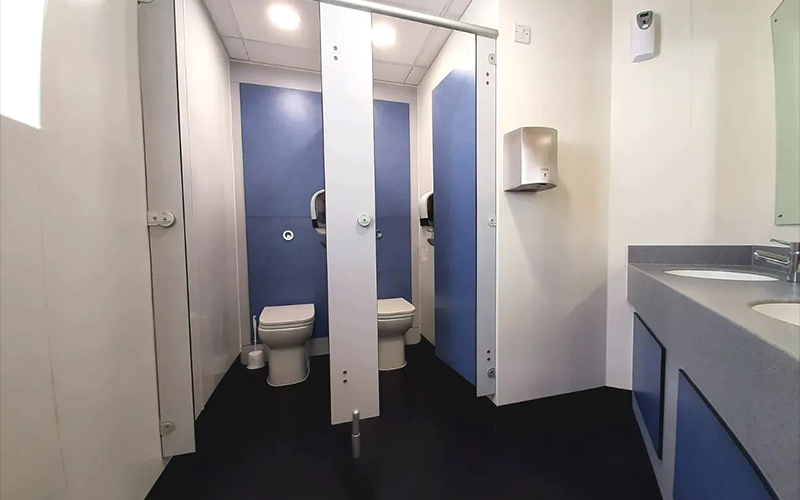 Grass Valley Office Toilets Refurbishment - Toilet Cubicles