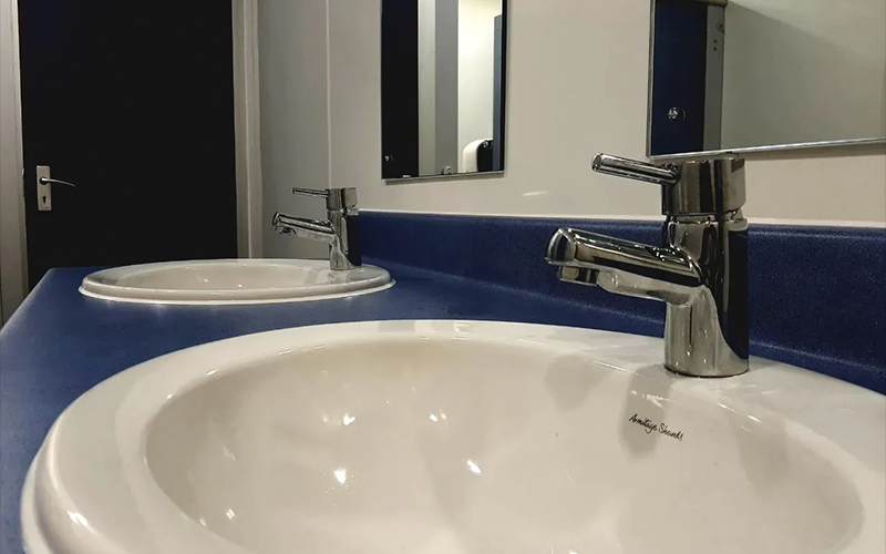 Grass Valley Office Toilets Refurbishment - Inset Basins