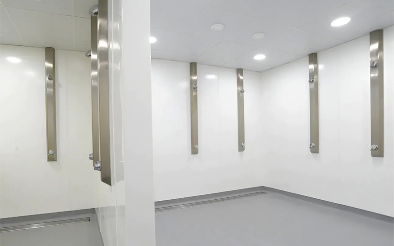 Hampton School Shower Room Refurbishment - Shower Block