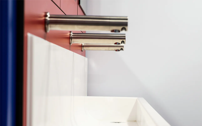 Hampton School Toilets & Changing Room Refurbishment - Wall Mounted Taps