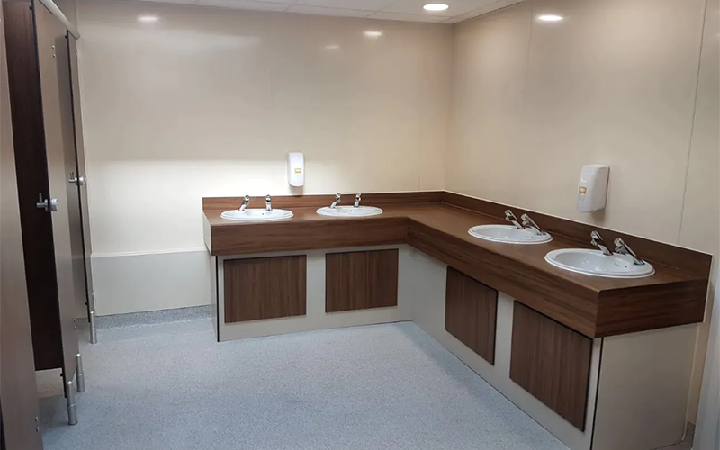 Kent College Student Washrooms Refurbishment - Toilet Cubicles