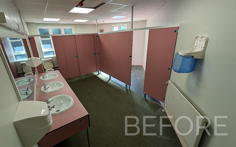 Malmesbury Park Junior School Staff Toilets Refurbishment and Shower Room Conversion - Before