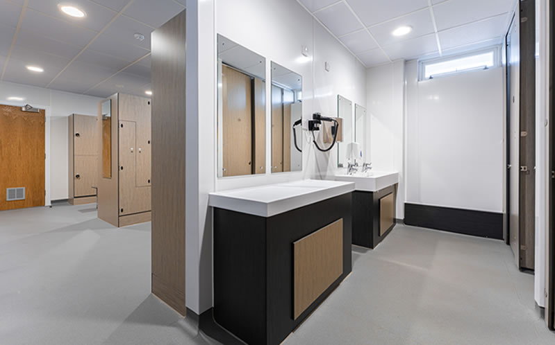 National Oceanography Centre Washroom Corian Washtrough