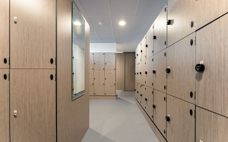National Oceanography Centre Washroom Changing Room Lockers