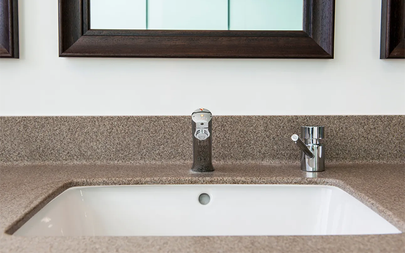 Washroom Specification and Design: National Trust Clivedon - Inset Basin