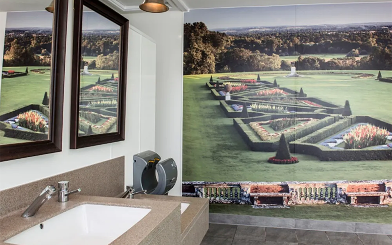 Washroom Specification and Design: National Trust Clivedon - Wall Decal
