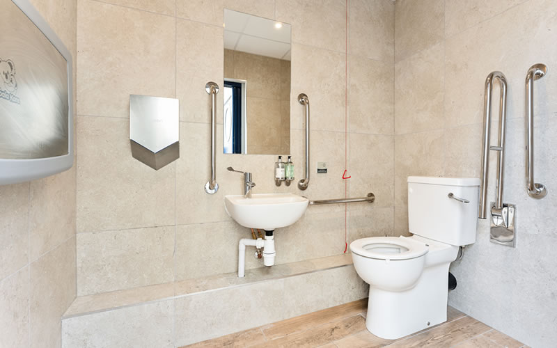 Parkstone Bay Marina Washrooms Refurbishment Accessible Toilet