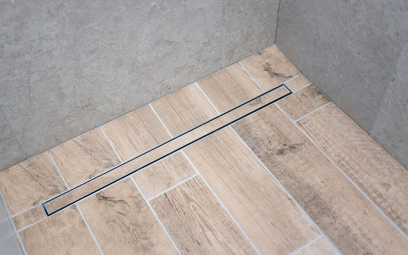 Parkstone Bay Marina Washrooms Refurbishment Shower Drain