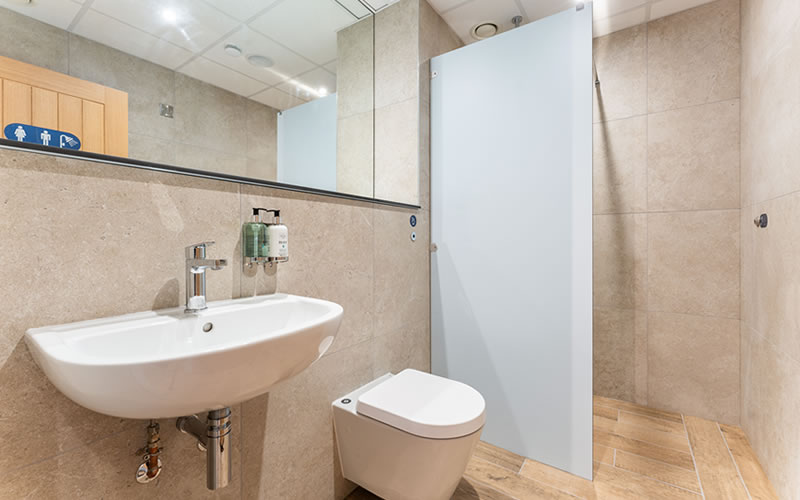 Parkstone Bay Marina Washrooms Refurbishment Shower Room