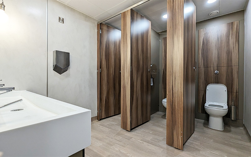 Poole Lighting Office Toilets - Womens Washroom Overview