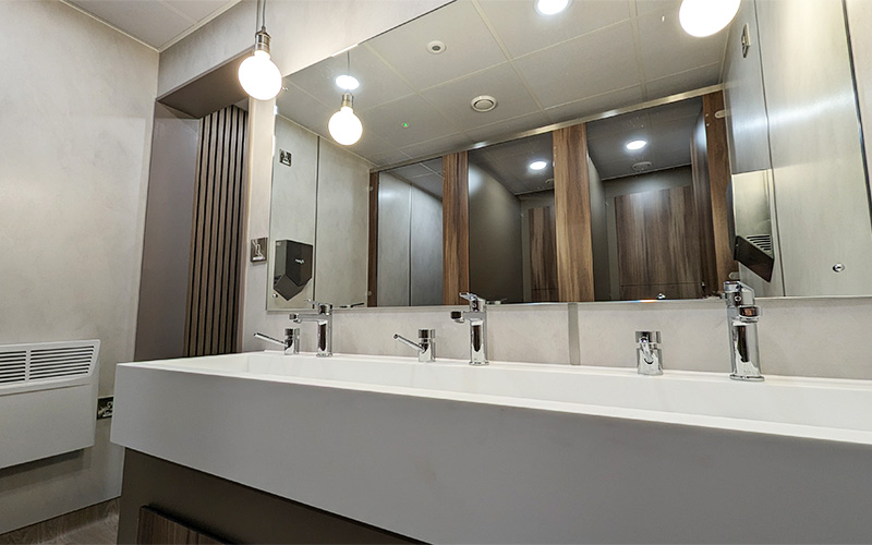 Poole Lighting Office Toilets - Washtrough