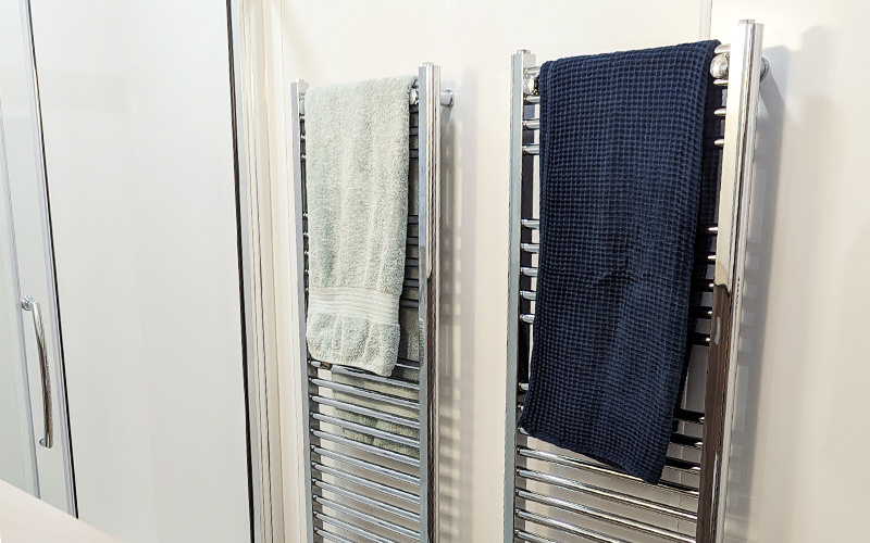 Poole Lighting Office Toilets - Towel Radiator