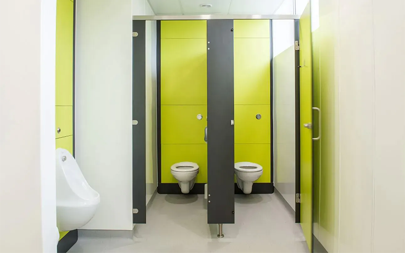 School Toilet Refurbishment for Ryefield Primary - Toilet Cubicles