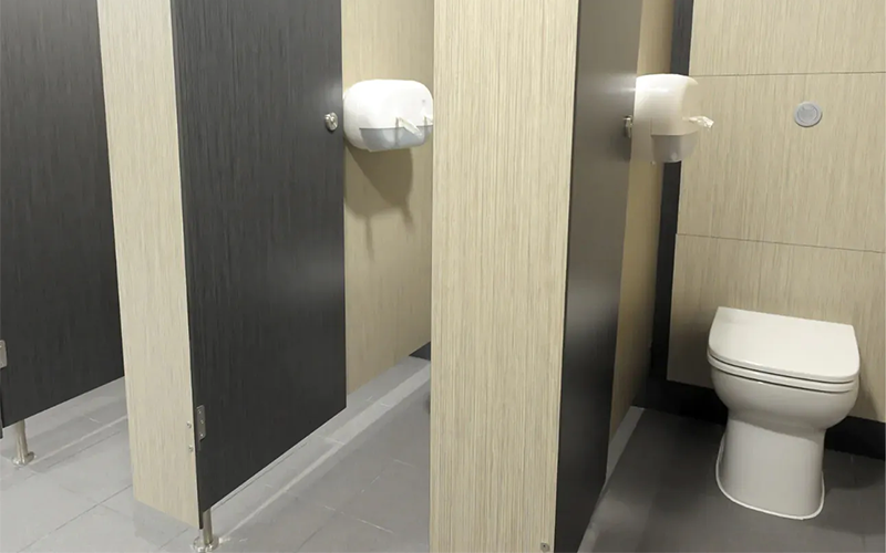 Seadown Holiday Park Washroom Refurbishment - Toilet Cubicle