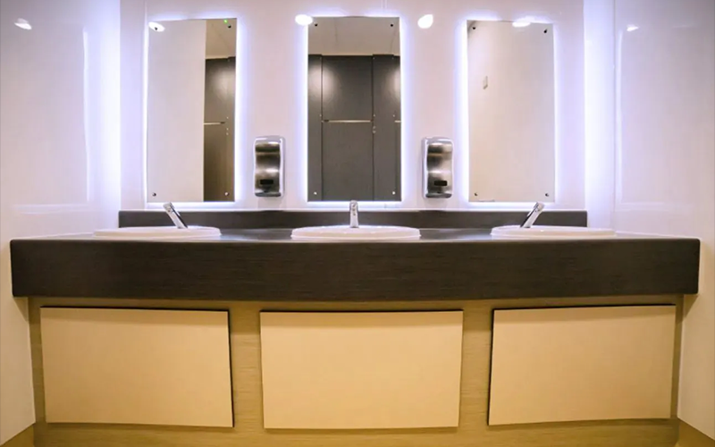 Shorefield Holiday Park Toilet Refurbishment - Vanity Unit