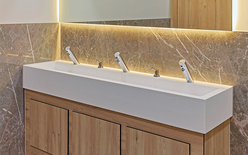 Thanet Earth Washroom Refurbishment - Wash Trough