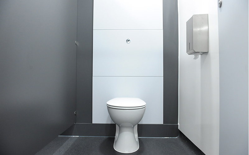 Torquay Academy Changing Room Refurbishment - Toilet Cubicle