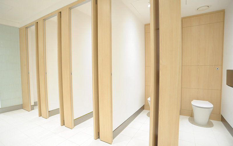 Toyota Headquarters Men's Toilet Refurbishment - Toilet Cubicles
