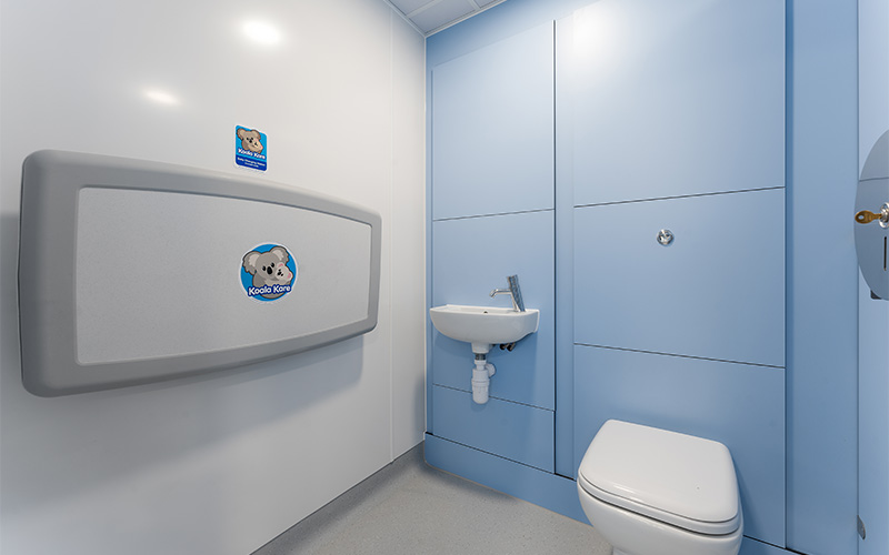Ulwell Holiday Park (Dorset) Toilet Block Refurbishment Baby Changing Facilities