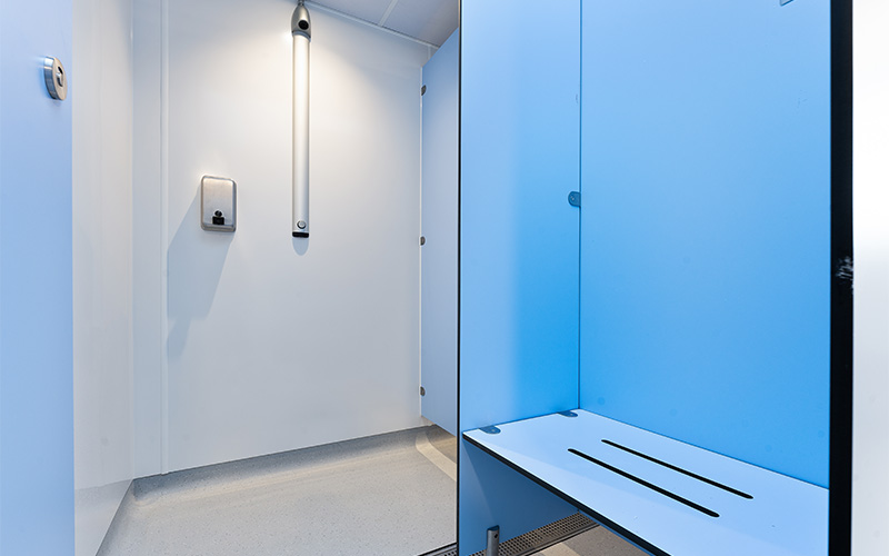 Ulwell Holiday Park (Dorset) Toilet Block Refurbishment Shower Room