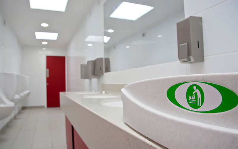 Wareham Quay Public Toilets Refurbishment - Baby Changing Unit